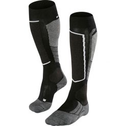 Skarpety FALKE SK2 WOOL Szary|Czarny. Szare skarpetki damskie marki Falke, bez wzorów, z wełny. W wyprzedaży za 120,00 zł.