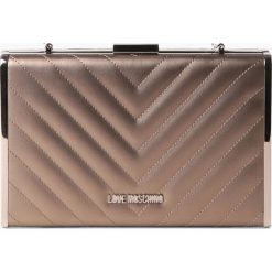 Love Moschino - Kopertówka damska, szary. Szare kopertówki damskie Love Moschino, bez wzorów, na ramię, pikowane, bez dodatków. Za 229,95 zł.