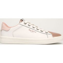 Pepe Jeans - Buty Kioto One. Szare buty sportowe damskie Pepe Jeans, bez wzorów, z jeansu, sportowe. W wyprzedaży za 259,90 zł.