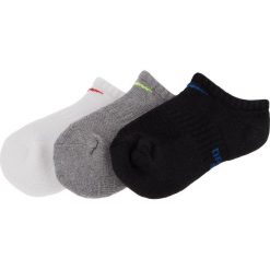 Zestaw 3 par niskich skarpet unisex NIKE - SX6843 906 Biały Czarny Szary. Szare skarpetki damskie Nike, bez wzorów, z elastanu. Za 34,00 zł.