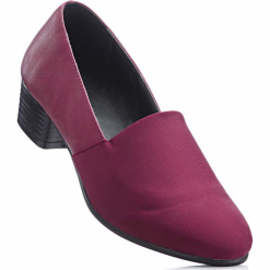 Wygodne czółenka z pianką YouFoam bonprix bordowy. Czerwone buty ślubne damskie bonprix, na obcasie. Za 89,99 zł.