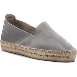 Espadryle MANEBI - Slippers W A C.1 N0 Grey Suede. Szare espadryle damskie Manebi, bez wzorów, ze skóry, bez obcasa, na płaskiej podeszwie, bez zapięcia. W wyprzedaży za 299,00 zł.