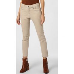 Angels - Jeansy damskie – Ankle Zip, beżowy. Brązowe jeansy damskie Angels. Za 379,95 zł.