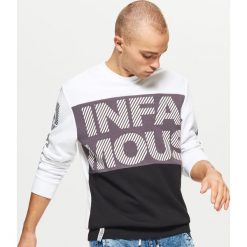 Bluza z napisem - Jasny szary. Szare bejsbolówki męskie Cropp, l, z napisami. Za 99,99 zł.
