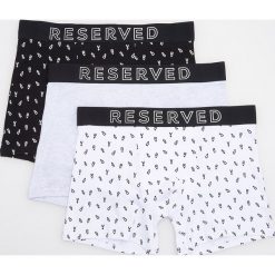 Bokserki 3 pack - Czarny. Czarne bokserki męskie marki Reserved. Za 59,99 zł.
