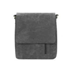 Skórzana torba w kolorze popielatym - (S)28 x (W)30 x (G)8 cm. Szare torby męskie skórzane Wojas, w paski, ze skóry. W wyprzedaży za 329,95 zł.