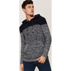 Sweter z kapturem - Granatowy. Niebieskie swetry klasyczne męskie marki House, l, z kapturem. Za 119,99 zł.