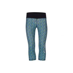 Legginsy SPOKEY Prato 3/4 (rozmiar M) Czarno-niebieski. Niebieskie legginsy sportowe damskie Spokey, s, bez wzorów, z materiału, na fitness i siłownię. Za 46,99 zł.