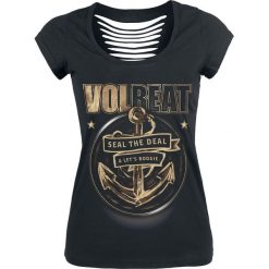 Volbeat Anchor Koszulka damska czarny. Czarne bluzki damskie marki Volbeat, s, z nadrukiem, rockowe, z okrągłym kołnierzem. Za 121,90 zł.