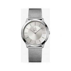 Calvin Klein Minimal Zegarek Srebrny. Szare zegarki męskie Calvin Klein, srebrne. Za 917,95 zł.
