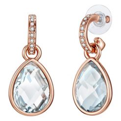 Kolczyki damskie: Pozłacane kolczyki-wkrętki z kryształkami Swarovski