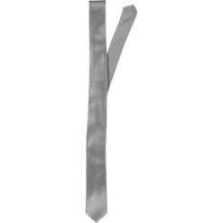 Krawaty męskie: DRYKORN TIE SLIM Krawat silver