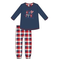 Piżama Young Girl 299/31 Happy granatowa r. 176. Szare piżamy dziewczęce marki Cornette. Za 73,73 zł.