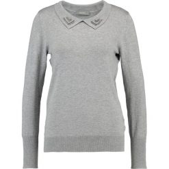 Swetry klasyczne damskie: Oasis NAPOLEONIC COLLAR Sweter grey marl