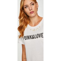 Silvian Heach - Top. Szare topy damskie marki Silvian Heach, l, z dzianiny, z włoskim kołnierzykiem. Za 229,90 zł.