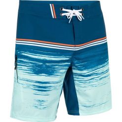 Spodenki surfing standardowe BS 500S radical petrol. Niebieskie koszulki męskie OLAIAN, s, bez wzorów, z poliesteru, klasyczne, na fitness i siłownię. Za 69,99 zł.