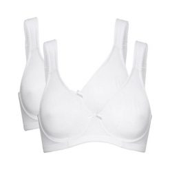 Cellbes Biustonosz z fiszbinami 2 Pack biały female biały 100E. Białe biustonosze sportowe damskie Cellbes, bez wzorów. Za 159,00 zł.