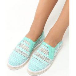 Miętowe Slip On Small Wave. Zielone trampki damskie slip on marki vices. Za 59,99 zł.