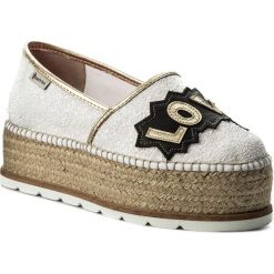 Espadryle damskie: Espadryle ESPADRILLES – J.Love 20349-22072-1 Glitter Bianco