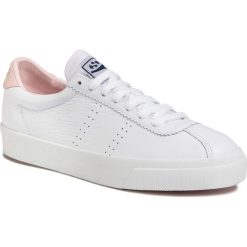 Sneakersy SUPERGA - 2843 Clubs Comfleau S00CKL0 White/Pink. Białe półbuty damskie Superga, na co dzień, bez wzorów, ze skóry ekologicznej, bez obcasa, bez zapięcia. W wyprzedaży za 359,00 zł.