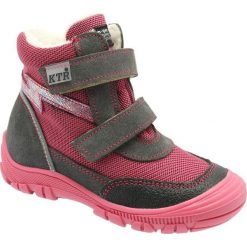 KTR® buty zimowe dziewczęce 30 różowy/szary. Szare buty dziewczęce zimowe Ktr®, bez zapięcia. Za 335,00 zł.