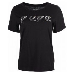 Pepe Jeans T-Shirt Damski Jotie S Czarny. Czarne koszulki damskie Pepe Jeans, s, bez wzorów, z jeansu, bez kołnierzyka, bez rękawów. W wyprzedaży za 117,00 zł.