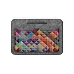 Torebki klasyczne damskie: Organizer w kolorze szarym ze wzorem – (S)26 x (W)18 x (G)8 cm