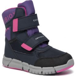 Śniegowce GEOX - J Flexyper G.B Abx A J94APA 0FU54 C4267 S Navy/Violet. Niebieskie śniegowce dziewczęce Geox, bez zapięcia. W wyprzedaży za 229,00 zł.