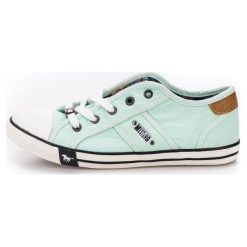 Trampki damskie slip on: Mustang Tenisówki Damskie 37 Jasnozielony