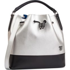 Torebka TRUSSARDI JEANS - T-Easy City Bucket 75B00659 Silver/Black. Szare torebki klasyczne damskie Trussardi Jeans, bez wzorów, z jeansu, bez dodatków. Za 639,00 zł.