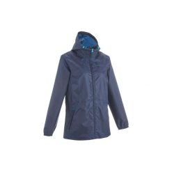 Kurtka turystyczna WTP | Raincut NH100 zamek | damska. Białe kurtki damskie QUECHUA, s, bez wzorów, z poliesteru, krótkie, bez kaptura. Za 59,99 zł.
