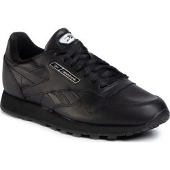 Buty Reebok - Cl Leather Mu EG3622 Black/White/Silvmt. Czarne buty sportowe męskie Reebok, ze skóry ekologicznej, bez zapięcia. Za 379,00 zł.