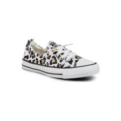 Converse 567022C Biały. Białe buty sportowe damskie Converse, bez wzorów, z materiału, sportowe. Za 199,99 zł.