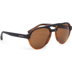 Okulary przeciwsłoneczne EMPORIO ARMANI - 0EA4128 574273 Brown. Pomarańczowe okulary przeciwsłoneczne męskie Emporio Armani, z tworzywa sztucznego. W wyprzedaży za 379,00 zł.