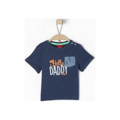 S.Oliver T-Shirt Chłopięcy 92, Niebieski. Niebieskie t-shirty chłopięce marki S.Oliver, z aplikacjami, z bawełny, z krótkim rękawem. Za 40,00 zł.
