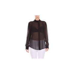 Koszule Moschino A02115438. Czarne koszule damskie MOSCHINO, bez wzorów, bez kołnierzyka, bez rękawów. Za 821,70 zł.
