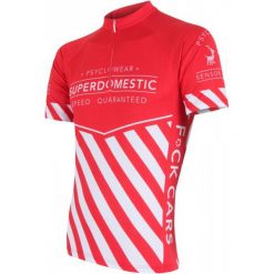 Koszulki sportowe męskie: Sensor Koszulka Rowerowa Superdomestic Red L