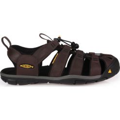 Sandały męskie: Keen Sandały męskie Clearwater CNX Leather Dark Earth/Black r. 42.5 (CLEARLTH-MN-DEBK)