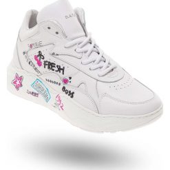 SNEAKERSY D.A.T.E. Białe sneakersy damskie D.A.T.E., ze skóry. Za 549,50 zł.