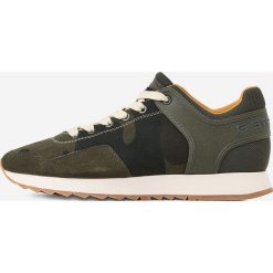 G-Star Raw - Buty. Zielone buty sportowe męskie G-Star RAW, ze skóry, na sznurówki. Za 389,90 zł.