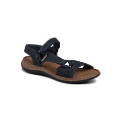 GO SOFT WI20-4773-01 Granatowy. Niebieskie sandały damskie GO SOFT, bez wzorów, ze skóry, bez obcasa, bez zapięcia. Za 119,99 zł.