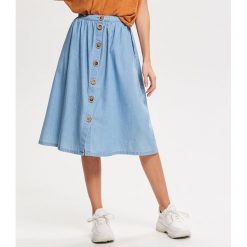 Spódnica midi - Niebieski. Niebieskie spódniczki damskie Reserved, bez wzorów, midi. Za 79,99 zł.