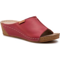 Klapki LASOCKI - 1817-02 Red 1. Czerwone klapki damskie Lasocki, bez wzorów, ze skóry, bez obcasa, na obcasie. Za 99,99 zł.