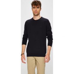 Mustang - Sweter. Szare swetry klasyczne męskie Mustang, l, z bawełny, z okrągłym kołnierzem. W wyprzedaży za 129,90 zł.