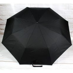 DOPPLER PA71 czarny parasol męski składany półautomatyczny. Czarne parasole DOPPLER, bez wzorów. Za 69,99 zł.