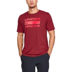Under Armour Team Issue Wordmark Koszulka Czerwony. Czerwone podkoszulki męskie Under Armour, l, z nadrukiem, z bawełny, z krótkim rękawem. Za 128,95 zł.