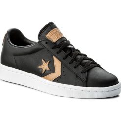Sneakersy CONVERSE - Pl 78 Ox 155667C Black/Tan/Black. Czarne sneakersy męskie Converse, na co dzień, bez wzorów, ze skóry, klasyczne, bez zapięcia. W wyprzedaży za 309,00 zł.