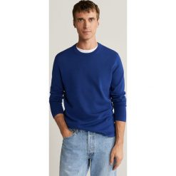 Mango Man - Sweter Avena. Żółte swetry męskie Mango Man, s, bez wzorów, z bawełny, z okrągłym kołnierzem, bez kaptura. Za 119,99 zł.
