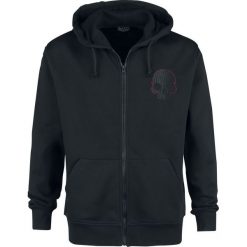 Rock Rebel by EMP Mask Of Sanity Bluza z kapturem rozpinana czarny. Czarne bluzy męskie marki Rock Rebel by EMP, l, bez wzorów, rockowe, z kapturem, bez rękawów, z kapturem. Za 199,90 zł.