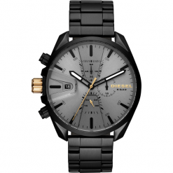 Zegarek DIESEL - MS9 Chrono DZ4474 Black/Black. Czarne zegarki męskie Diesel. Za 1095,00 zł.